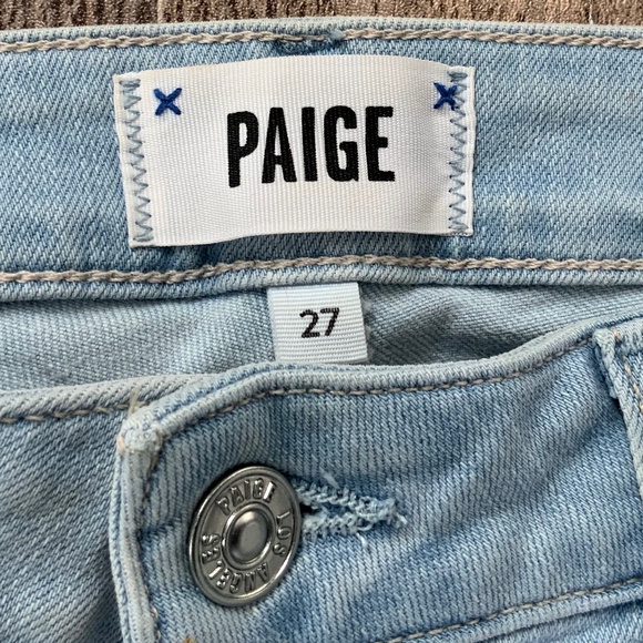 Paige Verdugo Ankle Slim Skinny Jeans Light Wash SZ 27 - Picture 4 of 10